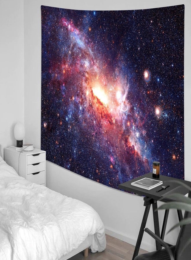 PSYHILAR Black Light Posters for Adults, Galaxy Blacklight Tapestry Trippy Space Wall Star Purple UV Reactive Tapestry for Bedroom (59 x 51 Inches) - Image 5
